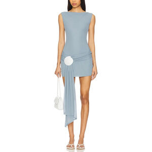 Lovers And Friends 'Marlowe' Blue Polyester Mini Dress Size M - NWT